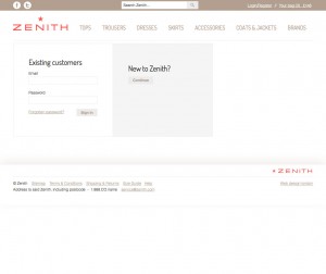 Login - Ecommerce template
